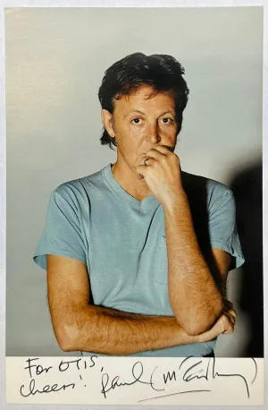 00' "PAUL MCCARTNEY" ORIG AUTOGRAPHED POSTCARD TO OTIS BLACKWELL -$20K APR wCoA!