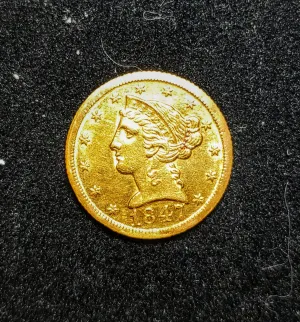1847-D Rare $5 Half Eagle Liberty Head MS-60 - $13K APR Value w/ CoA! ✿✓