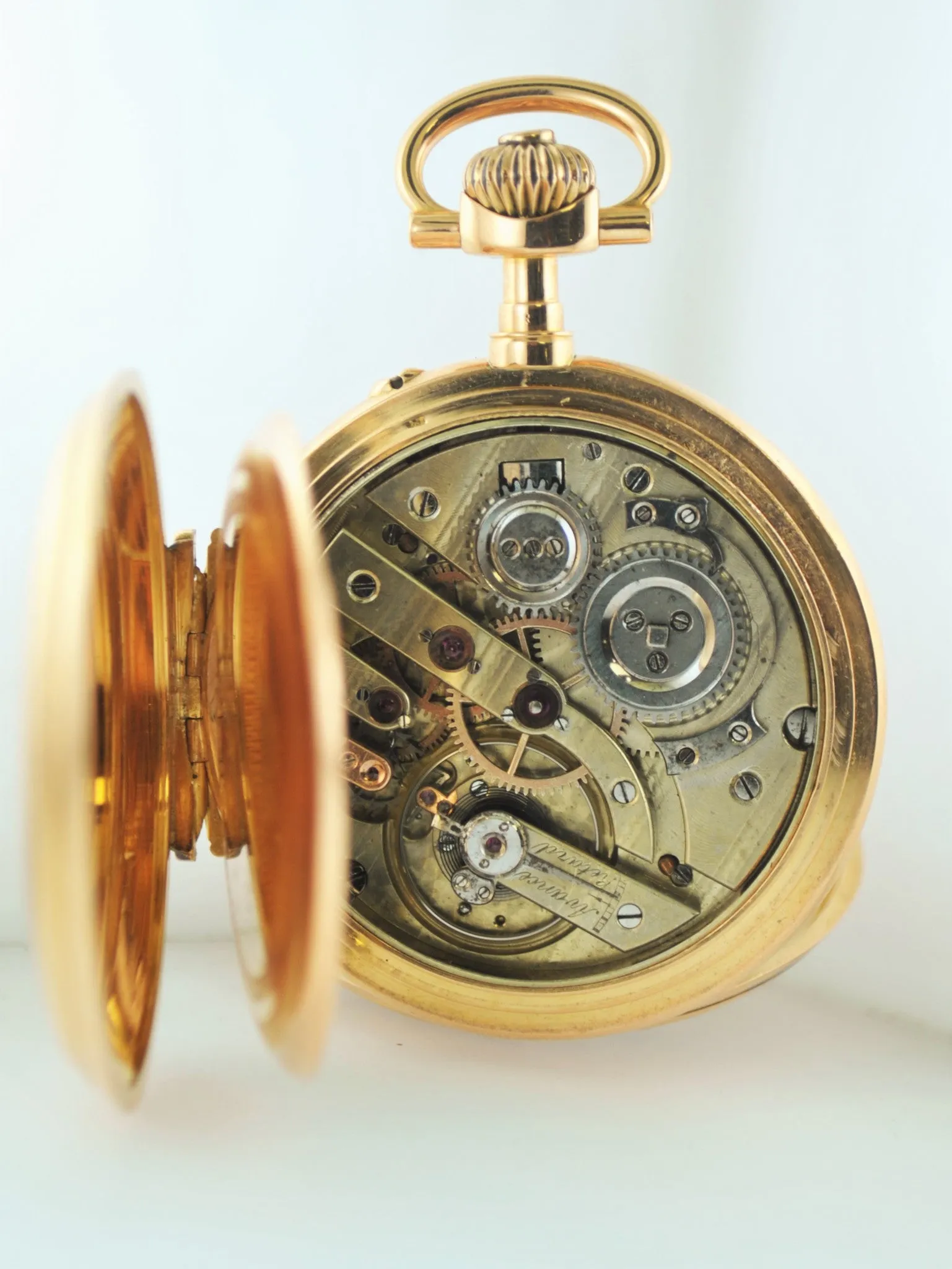 1880s J.A. Jaccard & Cie Engraved Pocket Watch Echappement Ancre Ligne Droite 20J - $20K VALUE