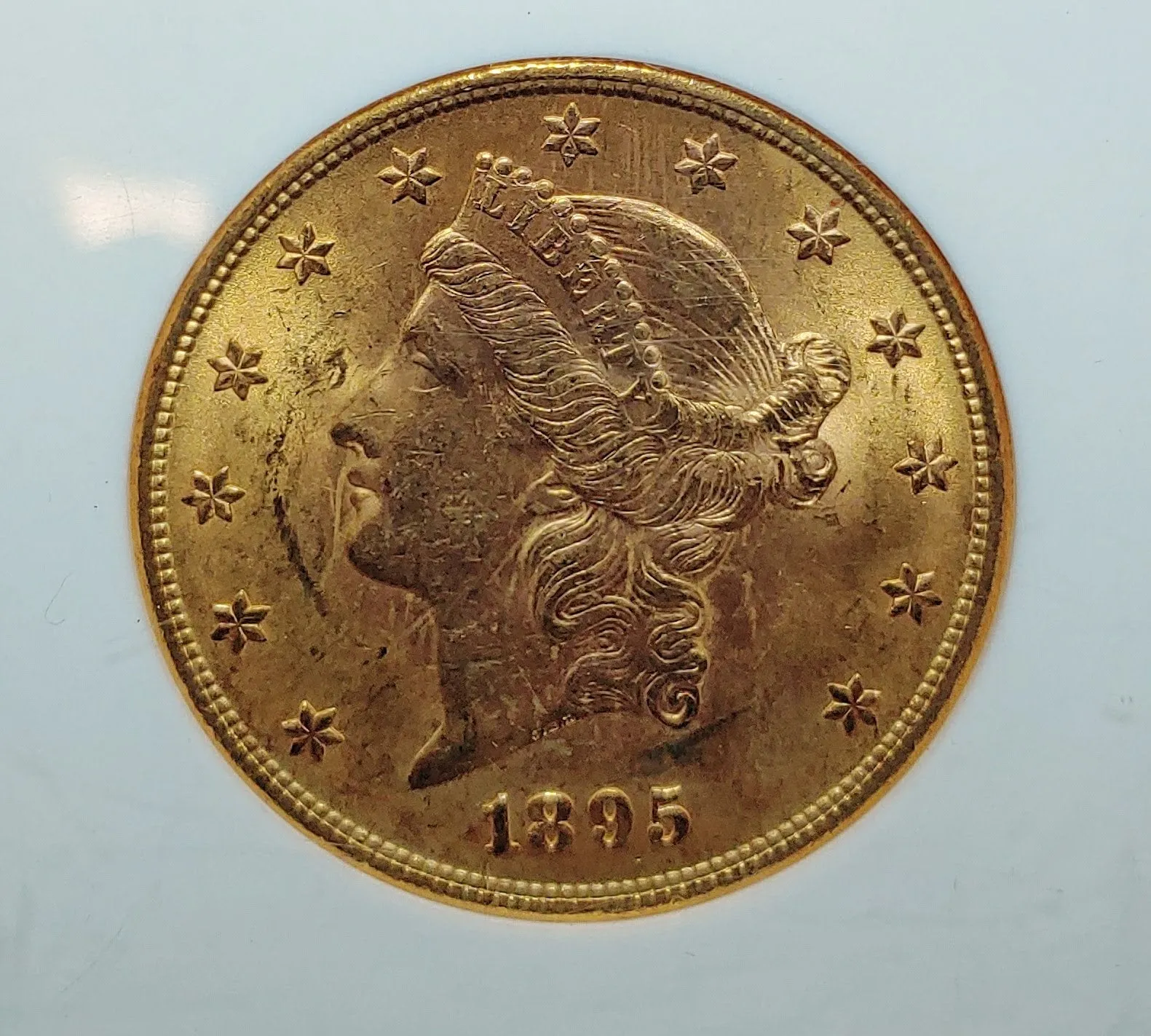 1895 Liberty Head $20 Double Eagle MS-63 (NGC)  - $3K APR Value w/ CoA! ✿✓