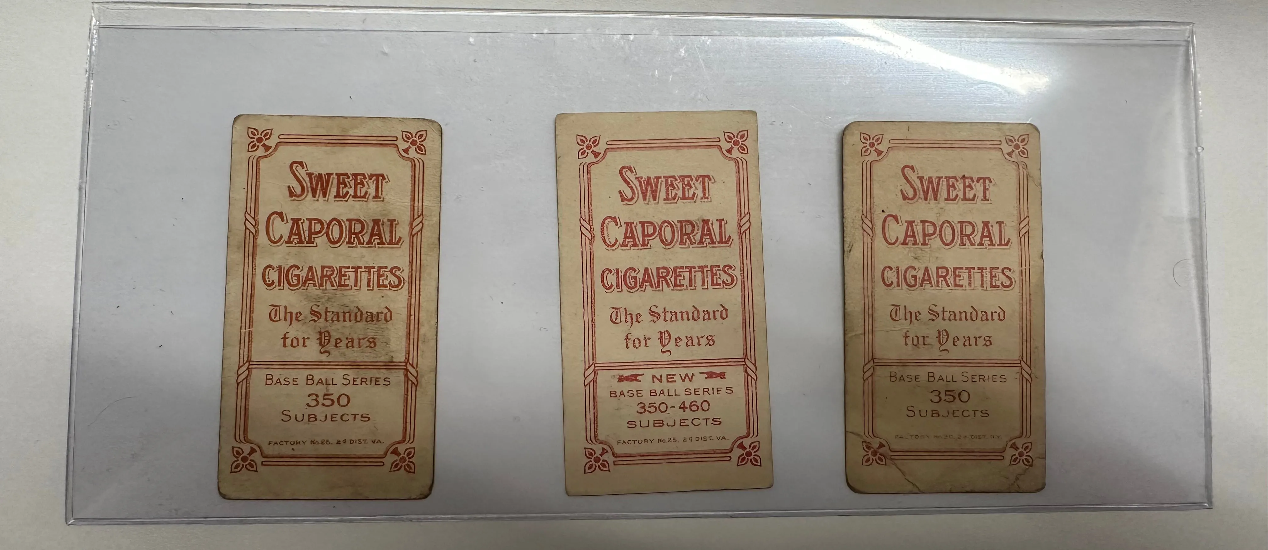 1909 T206 BASEBALL CIGARETTE CARDS "TINKER TO EVERS TO CHANCE"-$10K APR W COA!!!