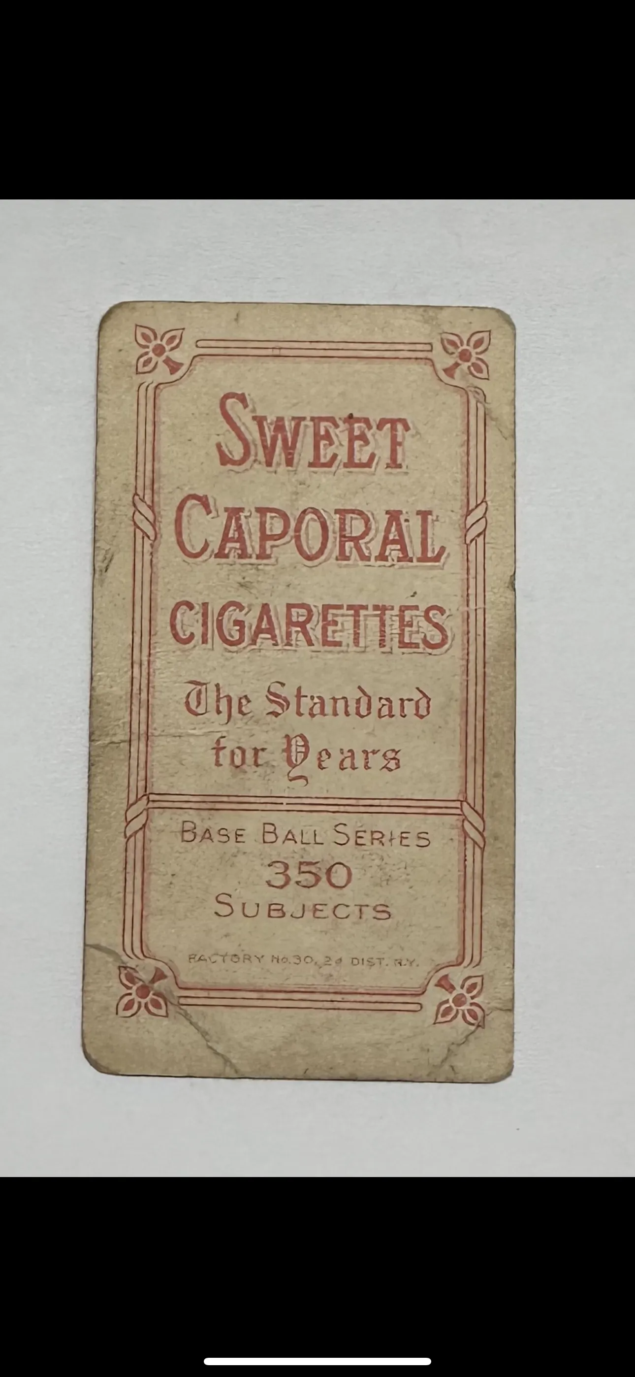 1909 T206 BASEBALL CIGARETTE CARDS "TINKER TO EVERS TO CHANCE"-$10K APR W COA!!!