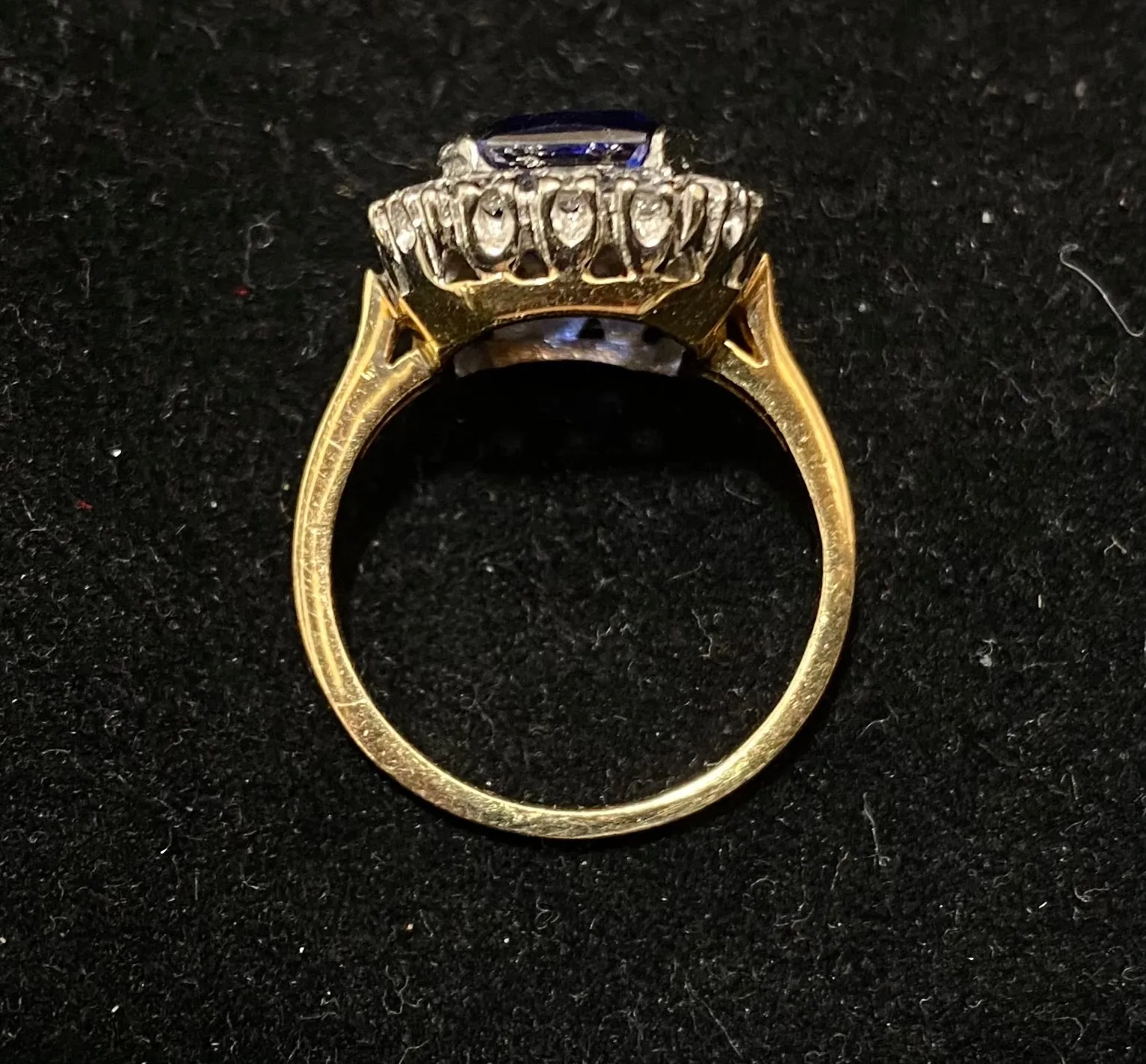 1910's Victorian Design Solid Yellow/White Gold with Sapphire & Diamond Ring - $30K Appraisal Value w/CoA}