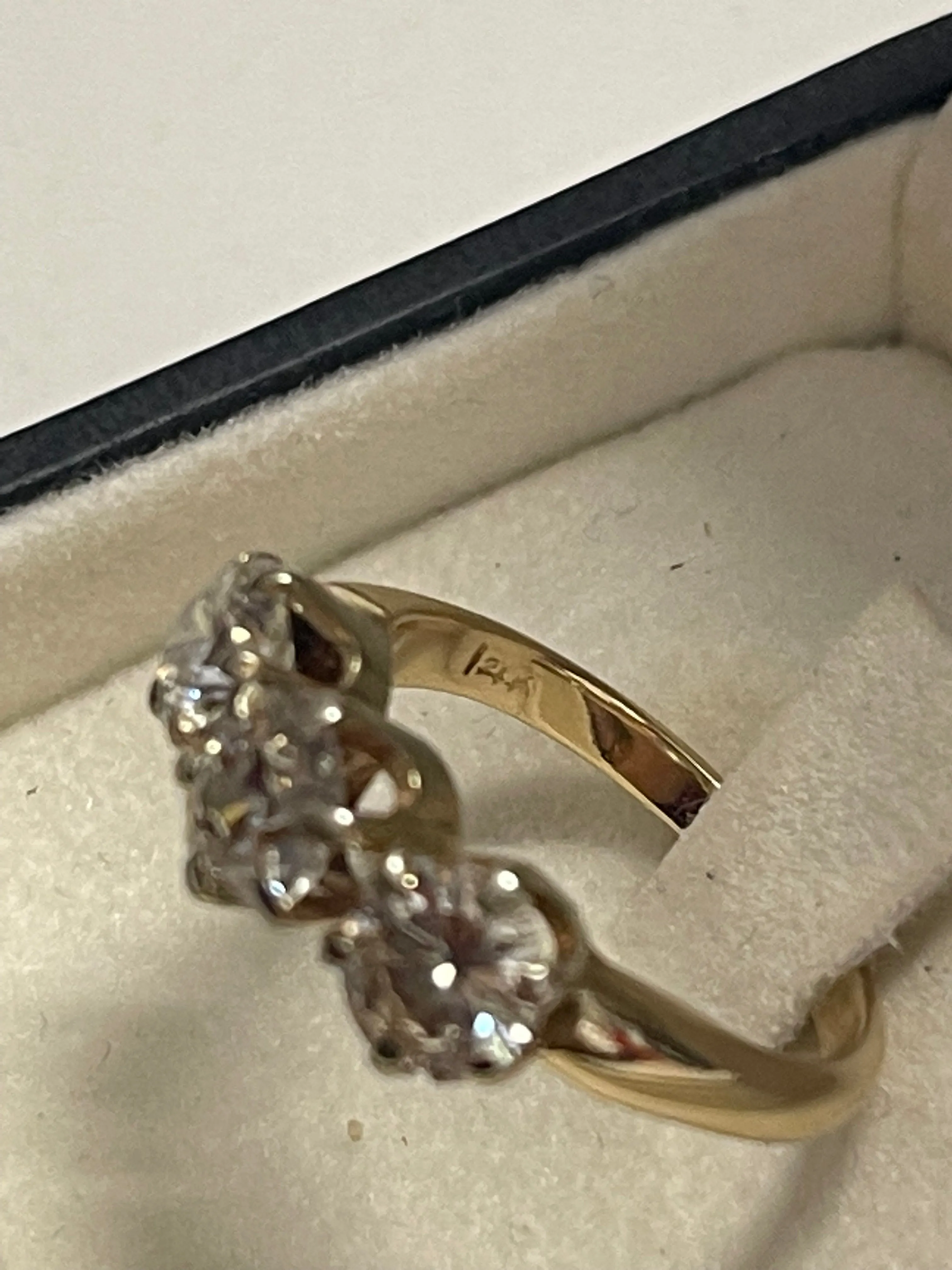 1930s UNIQUE 2.0 CT DIAMOND 14K YELLOW GOLD SETTING RING  - $40 APR w/ CoA!!!!!!