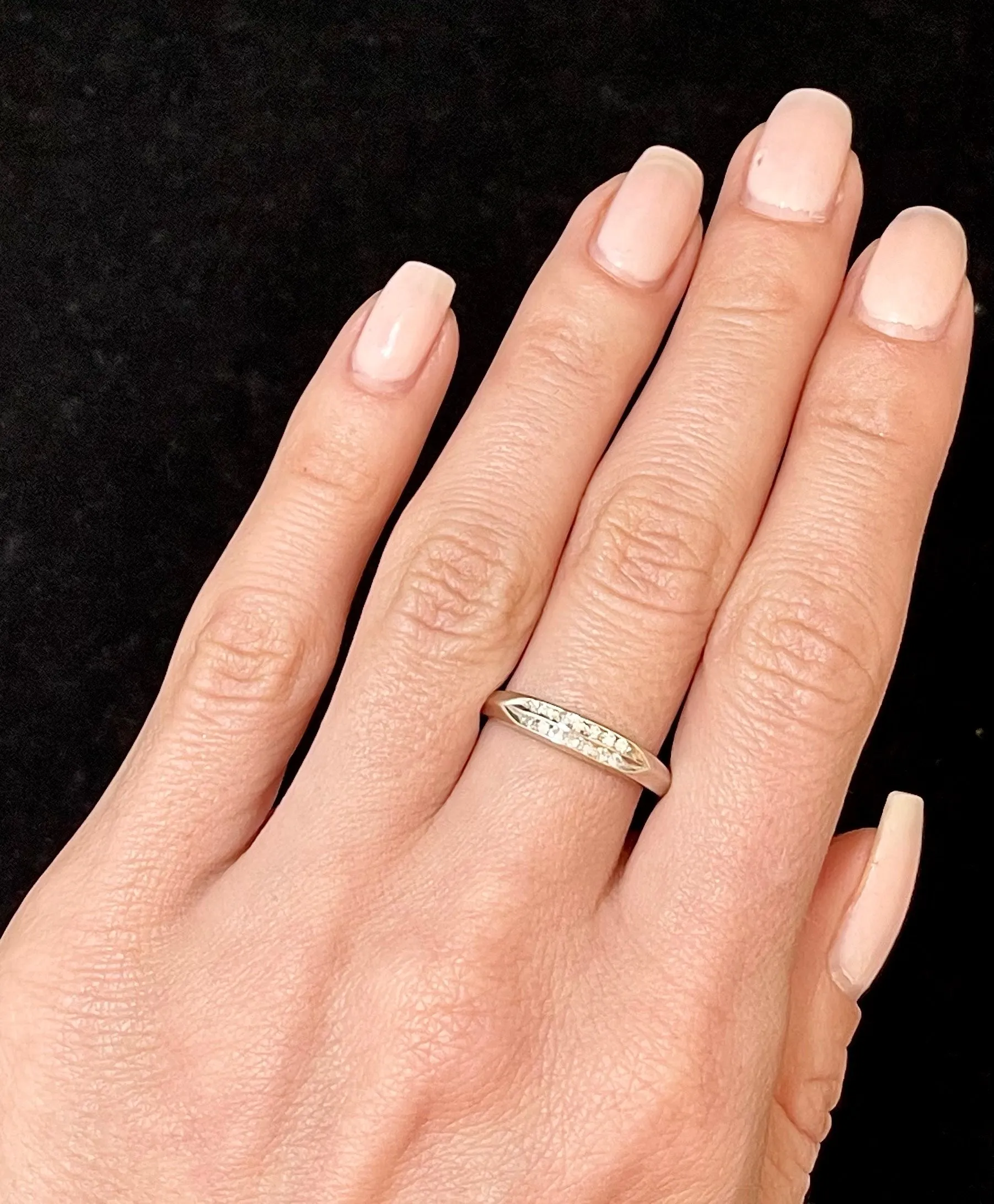 1930's Unique Design SWG 14-Diamond Ring - $6K Appraisal Value w/CoA!