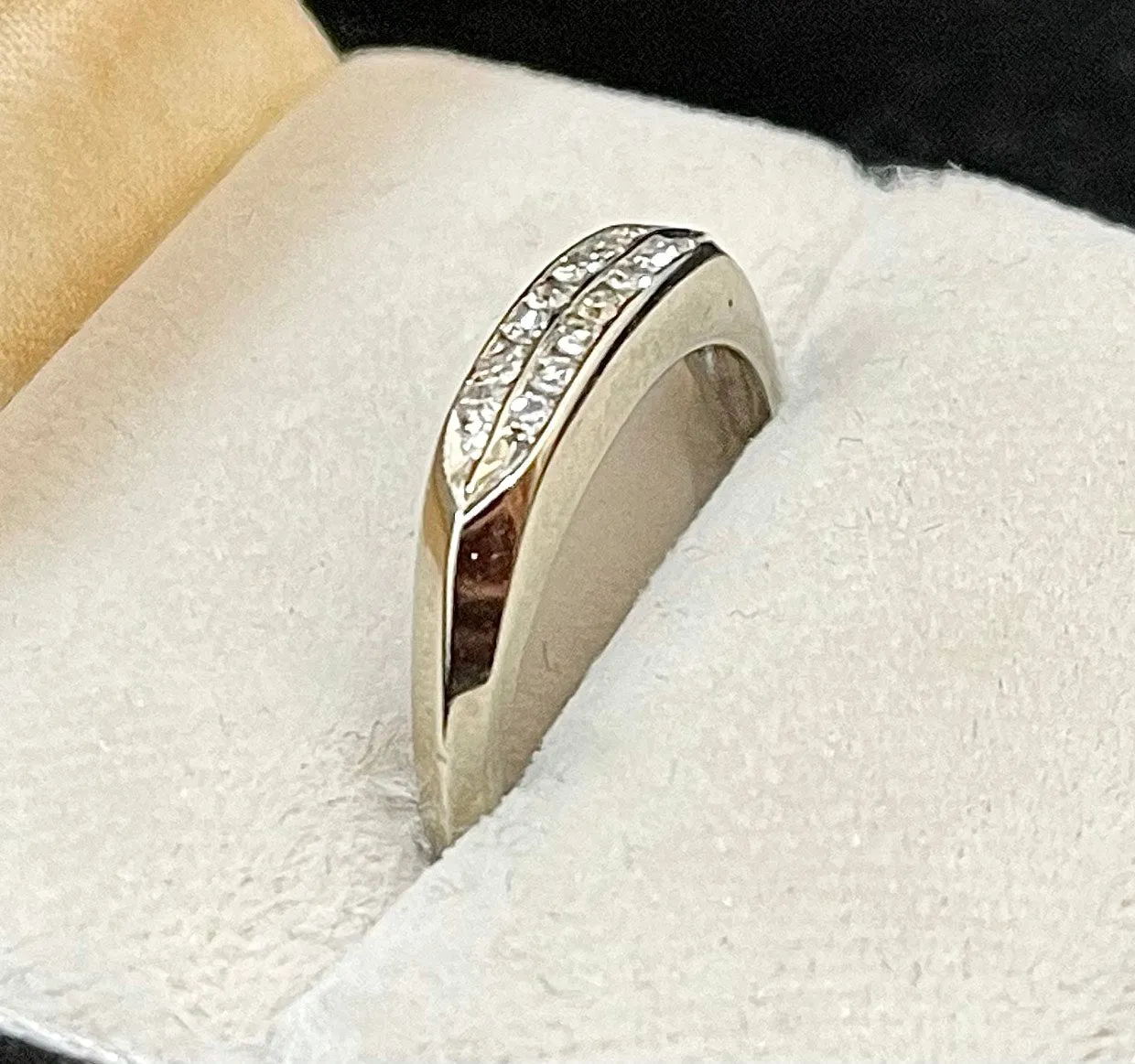 1930's Unique Design SWG 14-Diamond Ring - $6K Appraisal Value w/CoA!