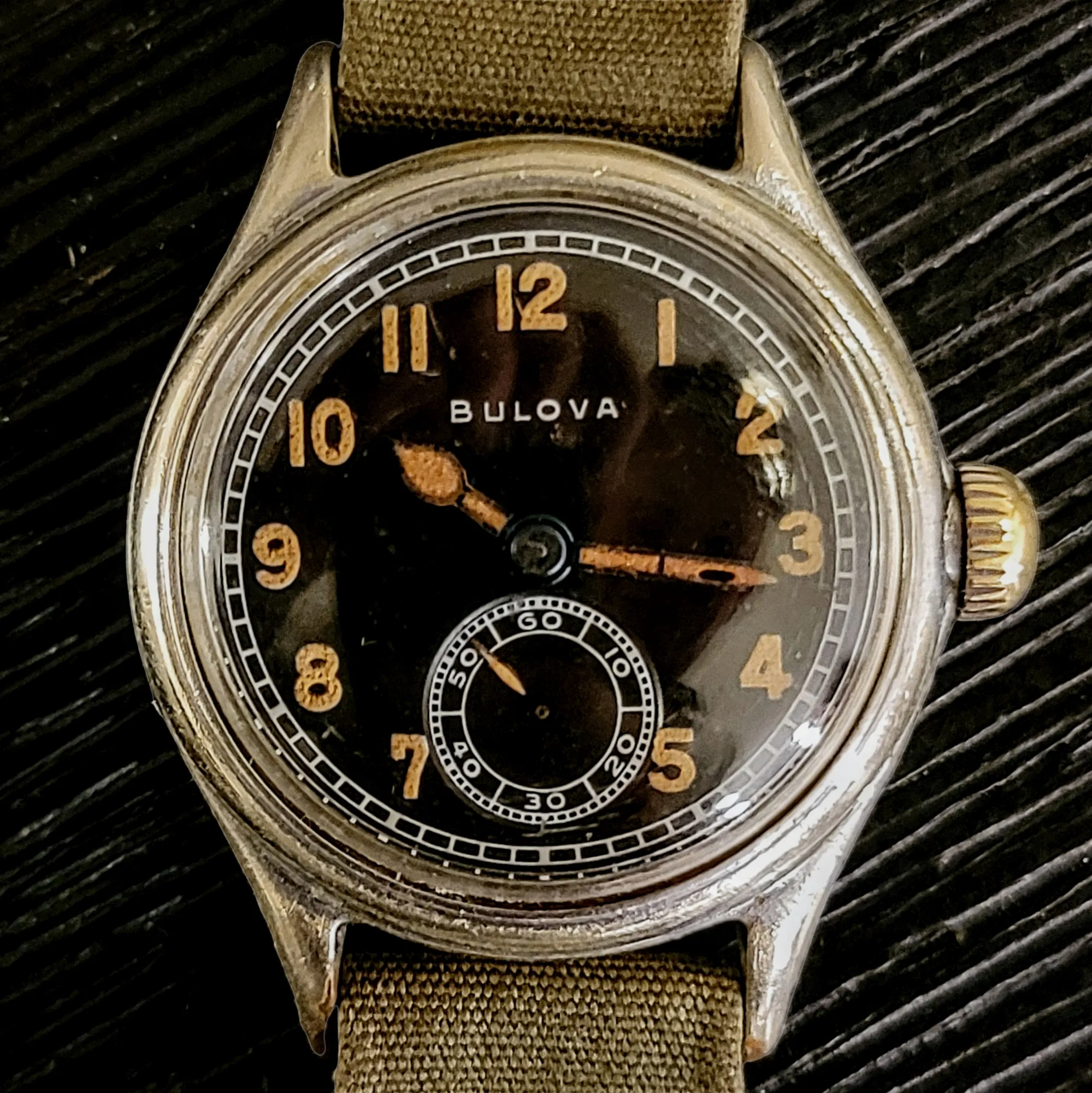 1944 BULOVA Official WWII Military Issue Watch ORD. DEPT. U.S.A.
