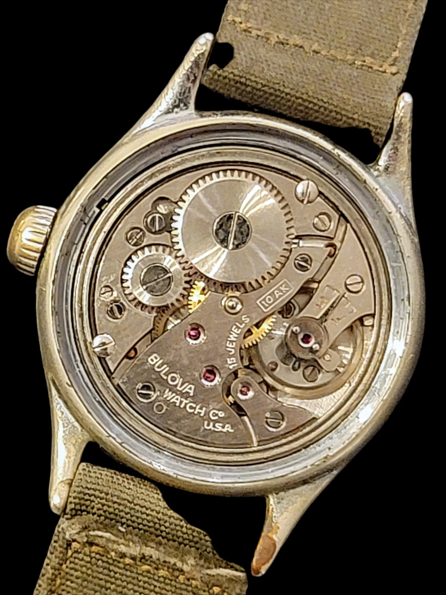 1944 BULOVA Official WWII Military Issue Watch ORD. DEPT. U.S.A.