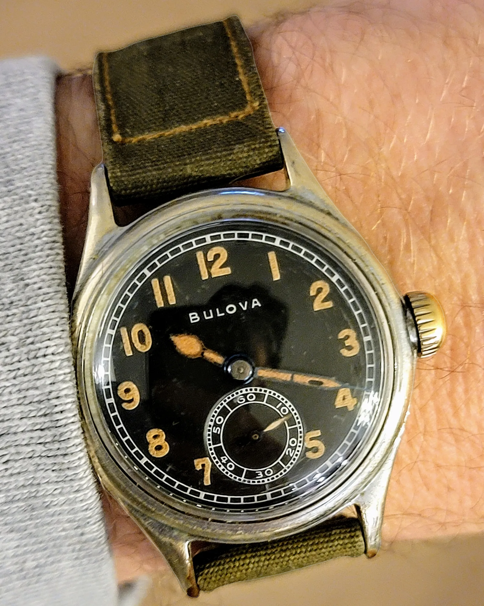 1944 BULOVA Official WWII Military Issue Watch ORD. DEPT. U.S.A.