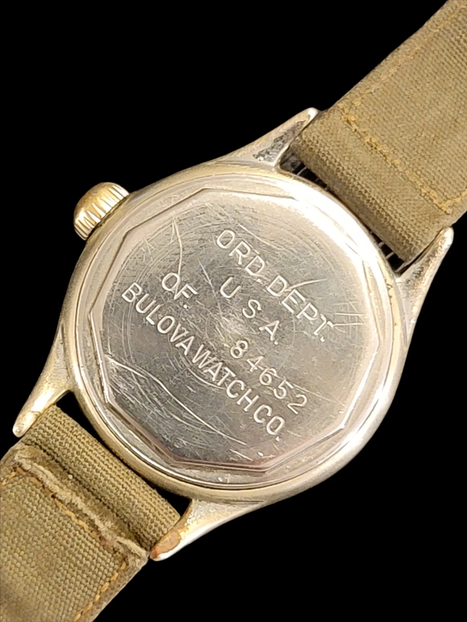 1944 BULOVA Official WWII Military Issue Watch ORD. DEPT. U.S.A.