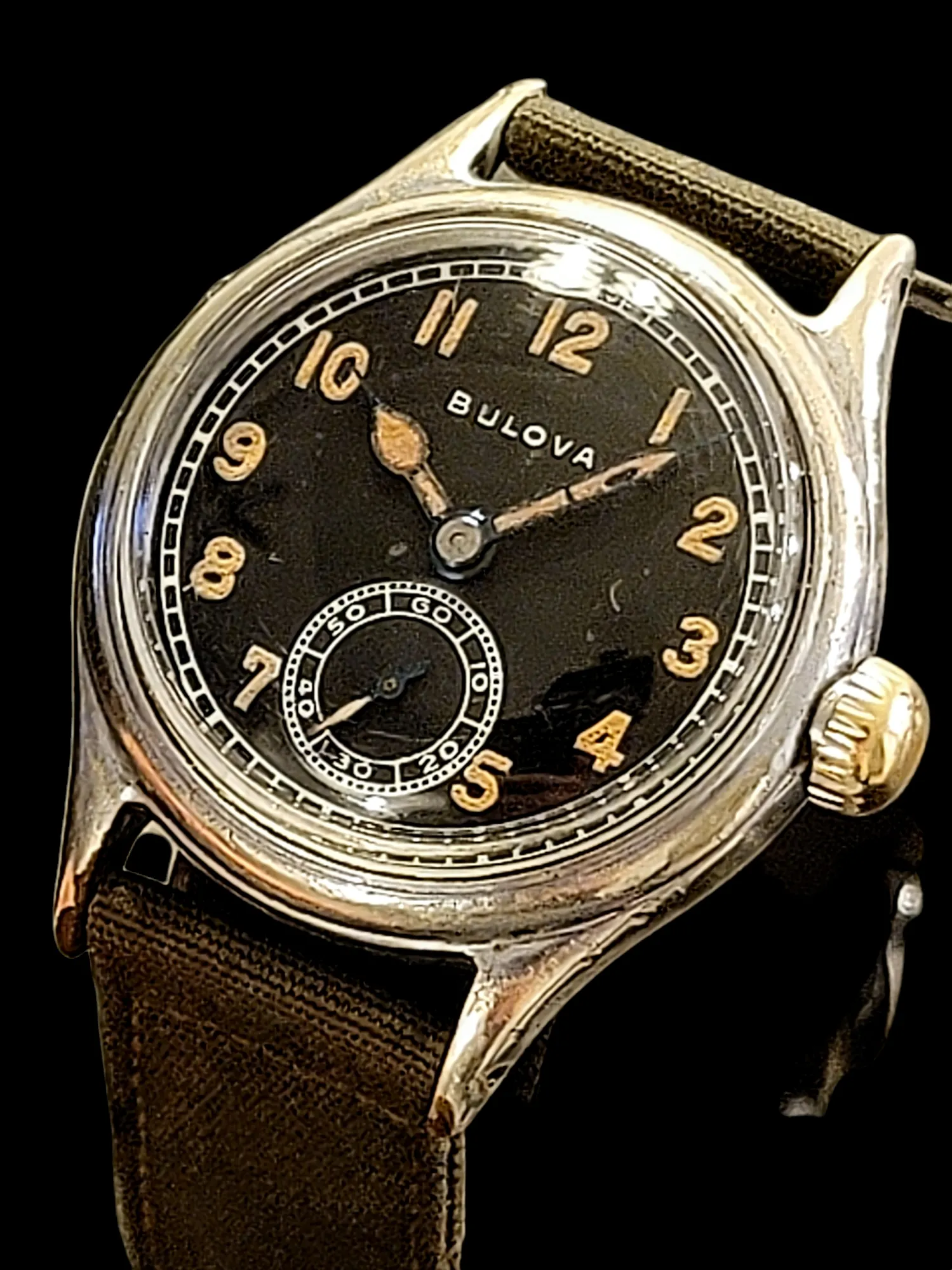 1944 BULOVA Official WWII Military Issue Watch ORD. DEPT. U.S.A.