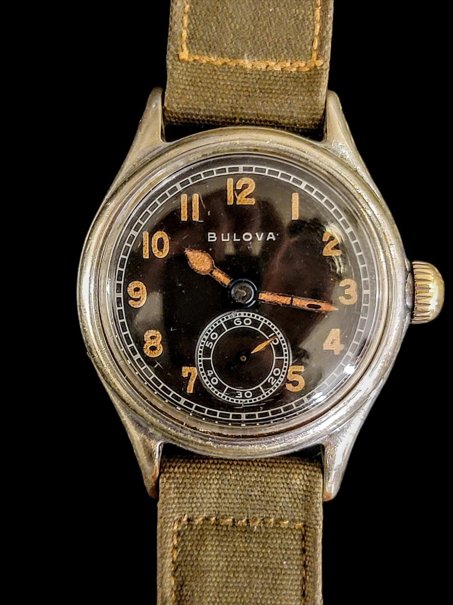 1944 BULOVA Official WWII Military Issue Watch ORD. DEPT. U.S.A.