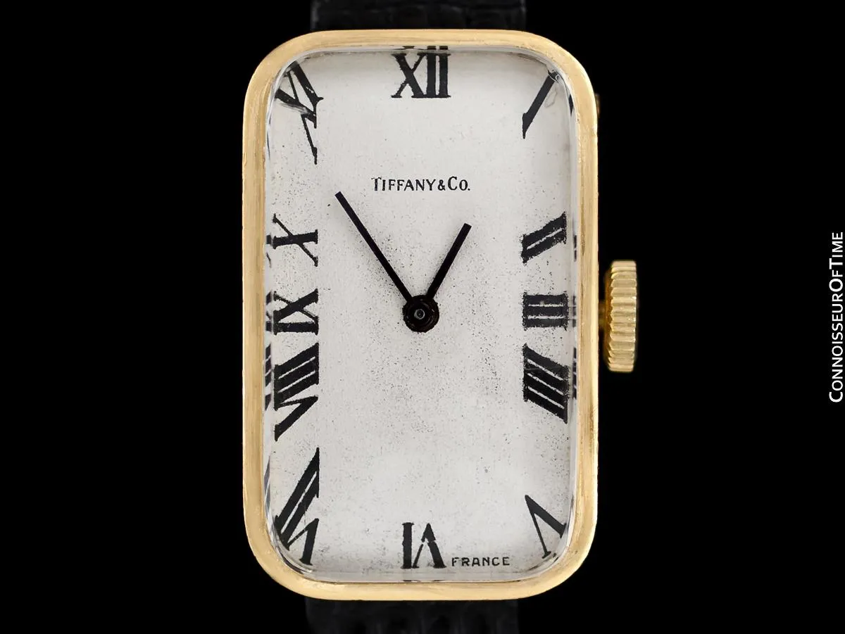 1950's Tiffany Rare Vintage 18K Gold French Made Watch - Owned & Worn By Jerry Lewis