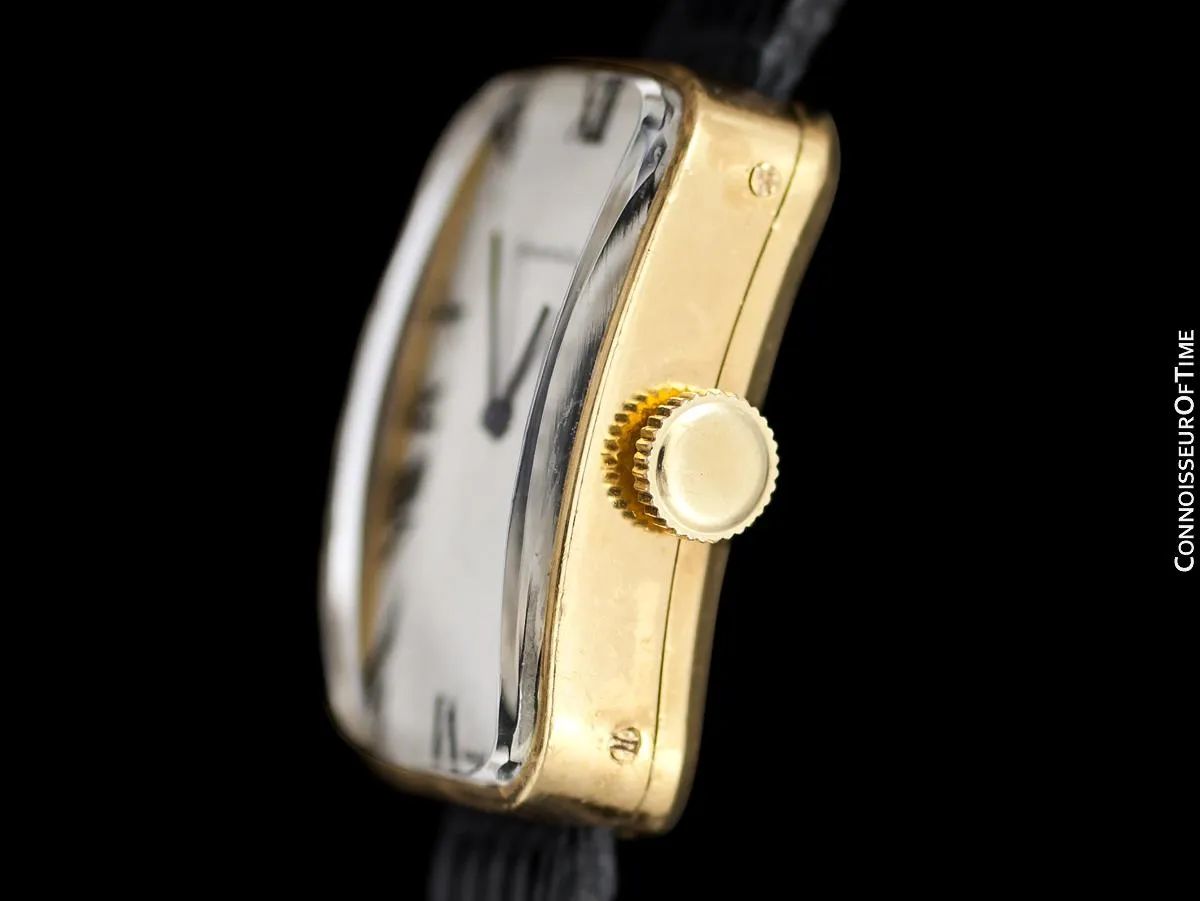 1950's Tiffany Rare Vintage 18K Gold French Made Watch - Owned & Worn By Jerry Lewis