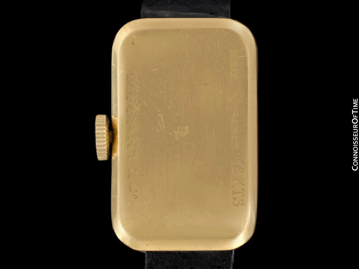1950's Tiffany Rare Vintage 18K Gold French Made Watch - Owned & Worn By Jerry Lewis