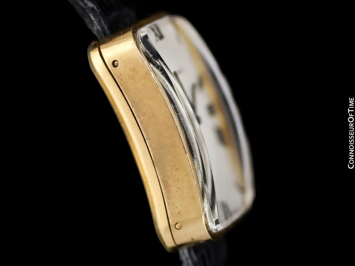 1950's Tiffany Rare Vintage 18K Gold French Made Watch - Owned & Worn By Jerry Lewis