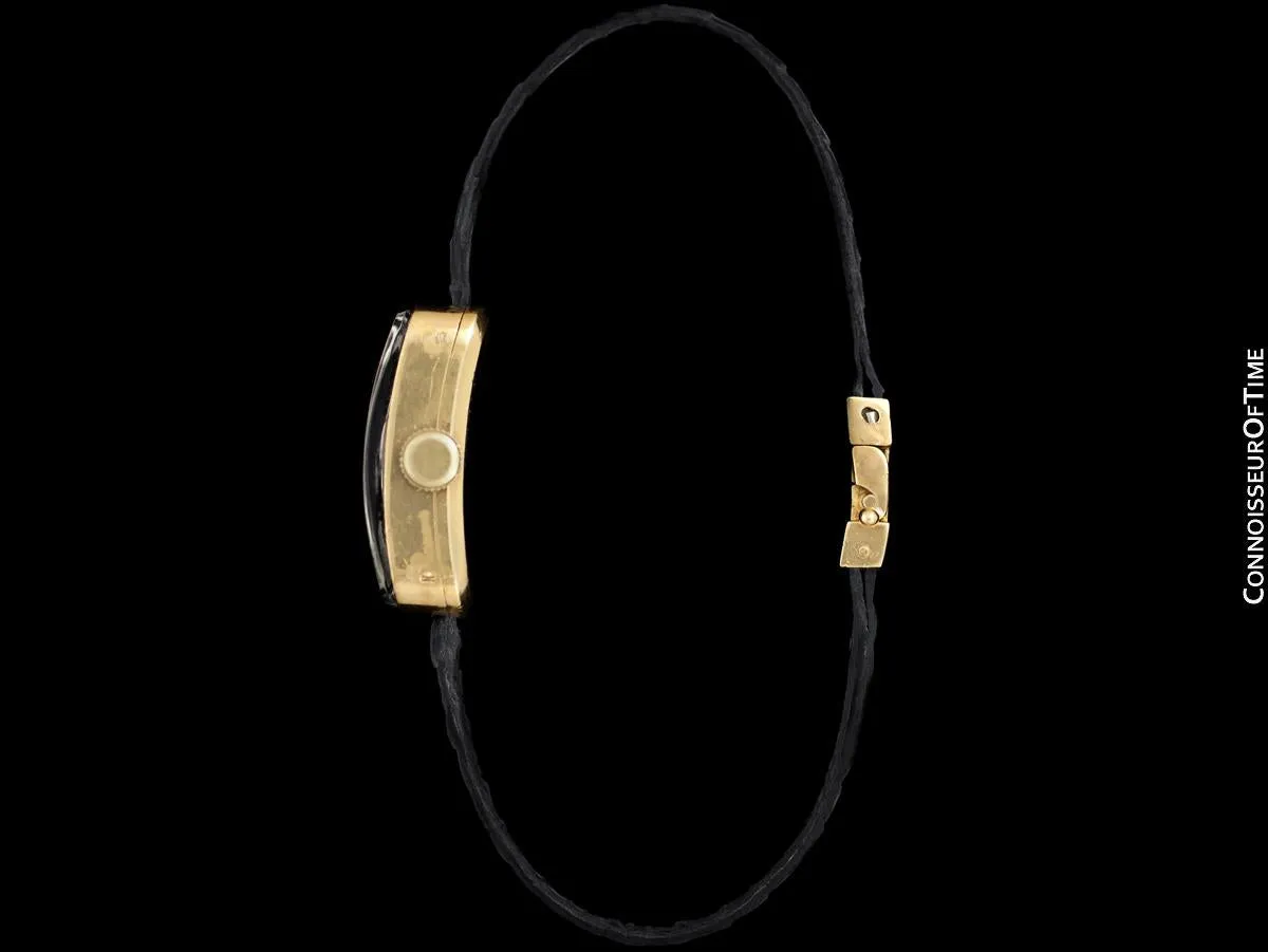 1950's Tiffany Rare Vintage 18K Gold French Made Watch - Owned & Worn By Jerry Lewis