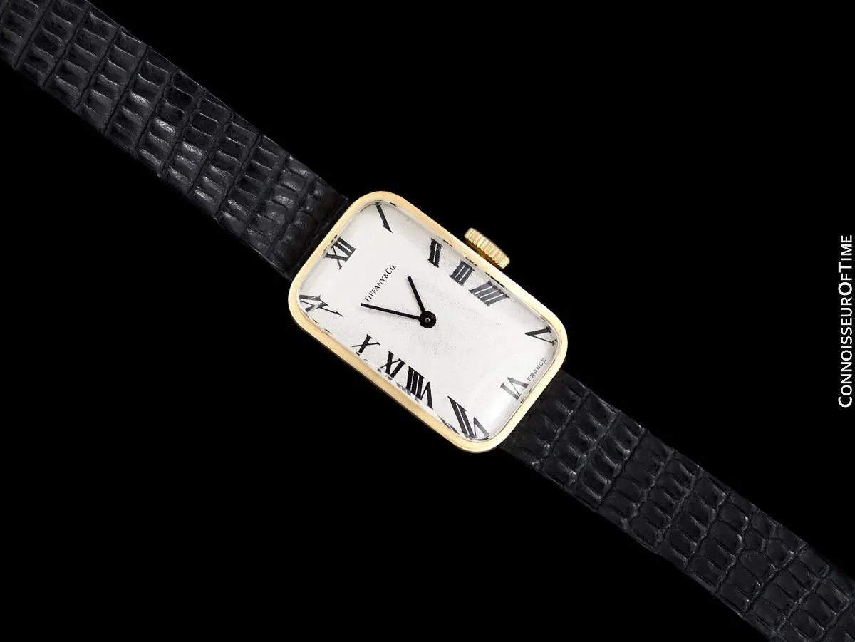 1950's Tiffany Rare Vintage 18K Gold French Made Watch - Owned & Worn By Jerry Lewis