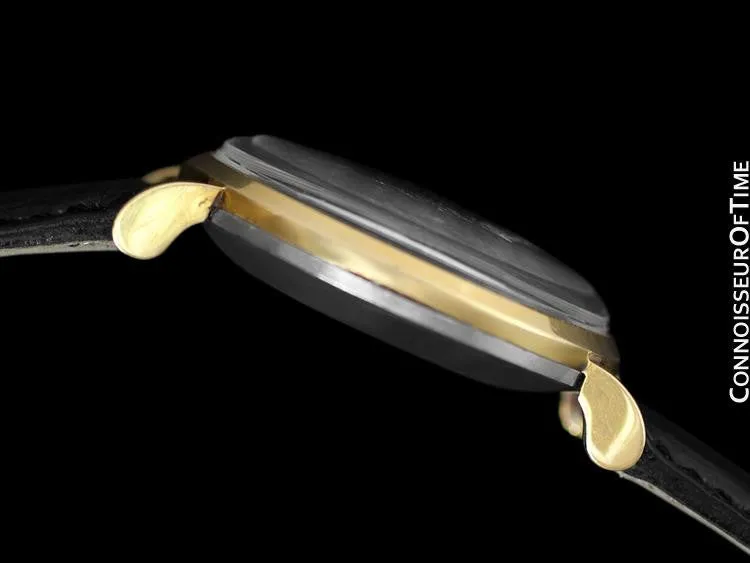 1955 Jaeger-LeCoultre Memovox Alarm Reveil Retailed by Turler - Solid 14K Gold & Stainless Steel