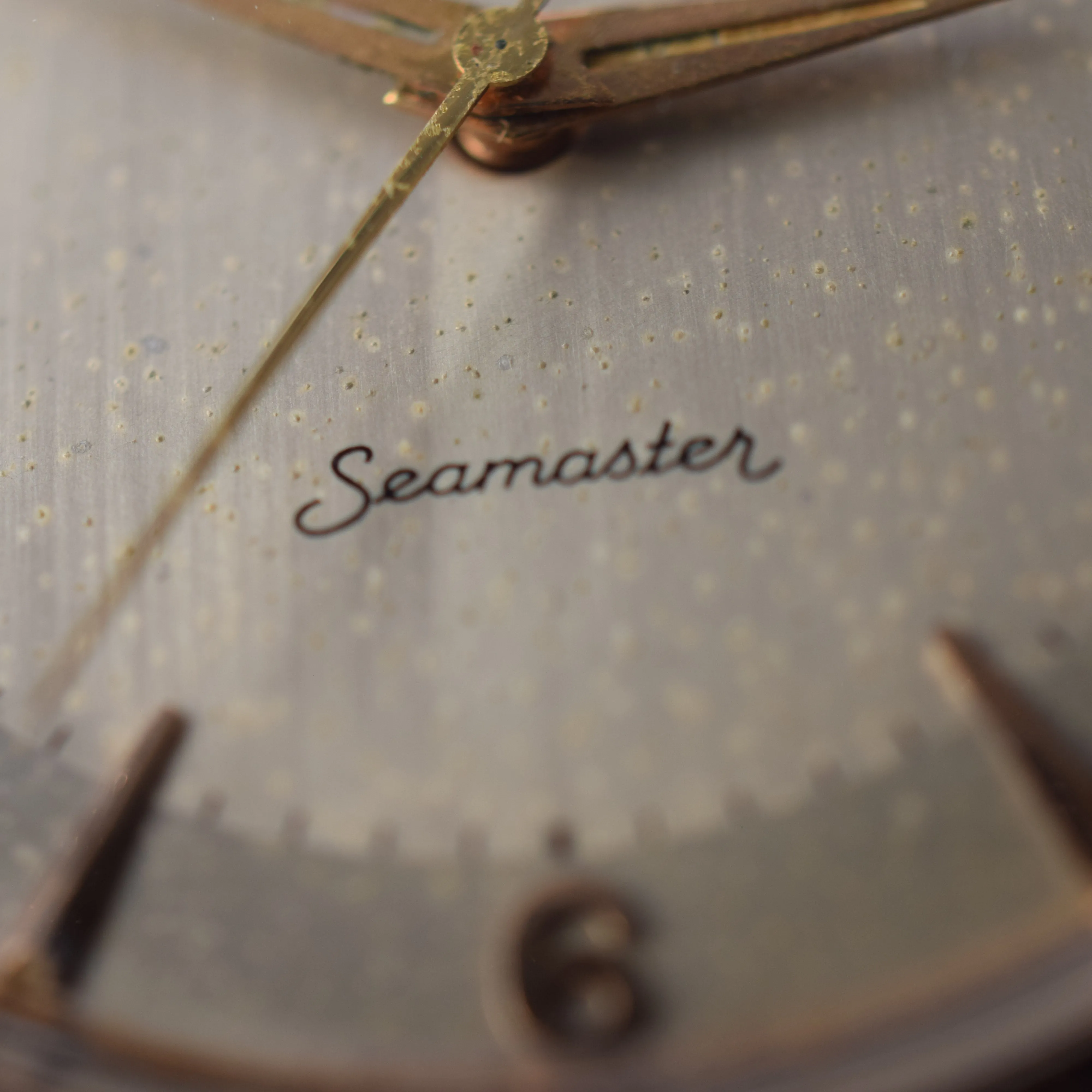 1956 Jumbo Oversized Omega Seamaster Automatic with Unique Two-Tone Tropicalised Dial Model 2857 in 36mm Gold Capped Case