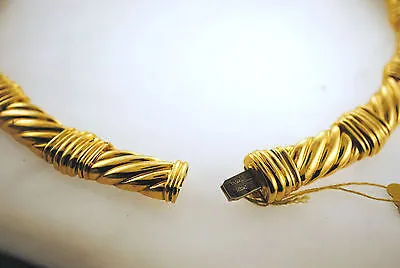 1970s T.U.R.I. Design 5 Carat Diamond & White Bakelite Necklace in 18K Yellow Gold - $60K VALUE