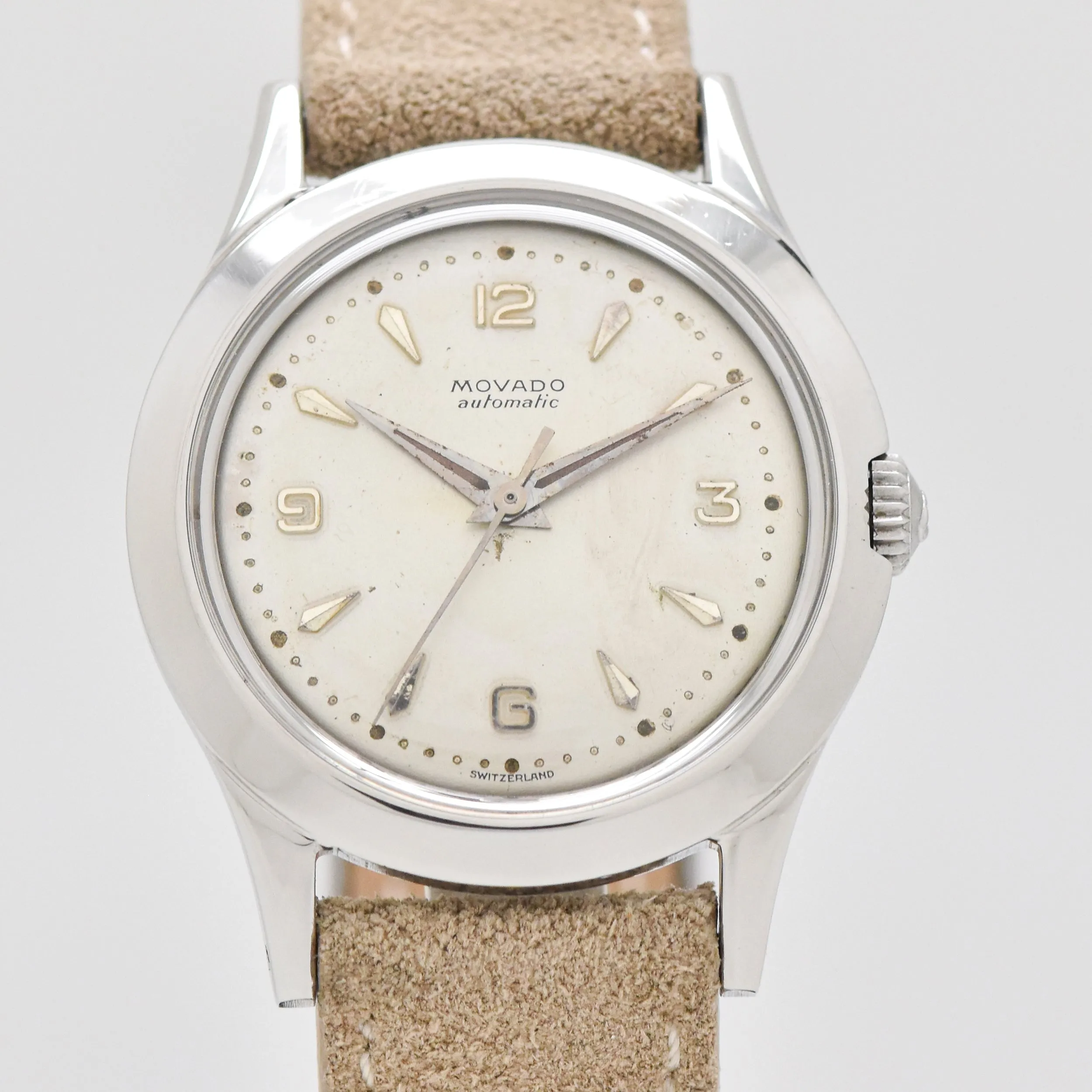 1970's Vintage Movado Reference 1211 Stainless Steel Watch (# 14540)