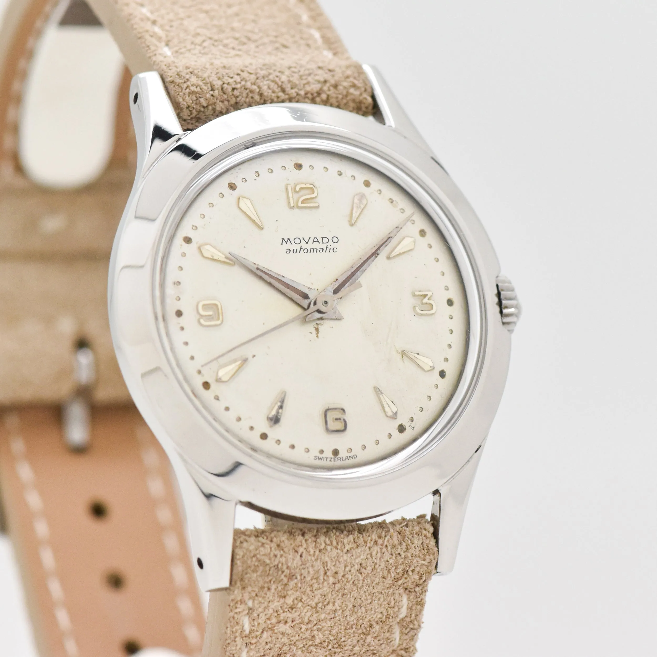 1970's Vintage Movado Reference 1211 Stainless Steel Watch (# 14540)