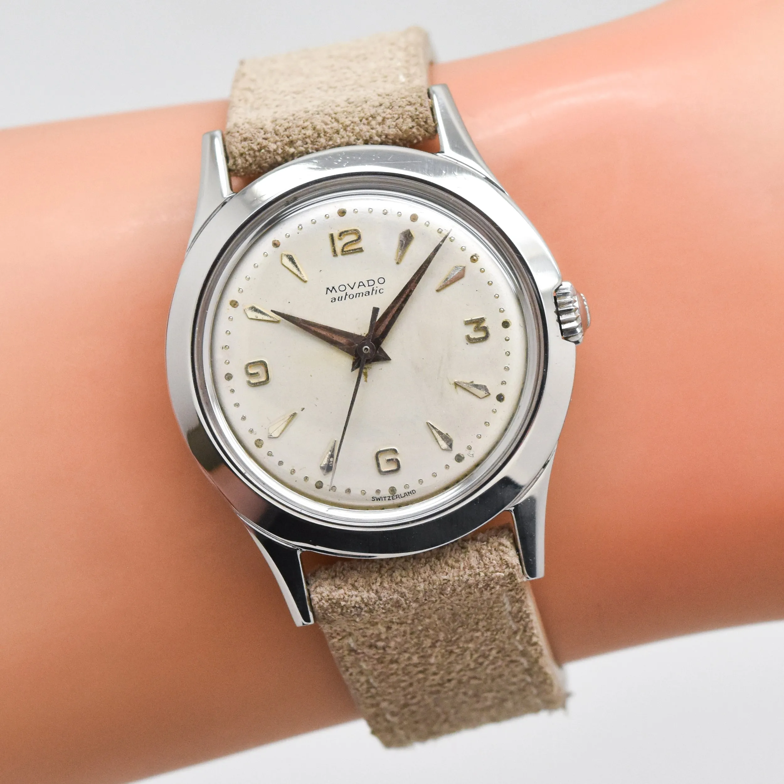 1970's Vintage Movado Reference 1211 Stainless Steel Watch (# 14540)