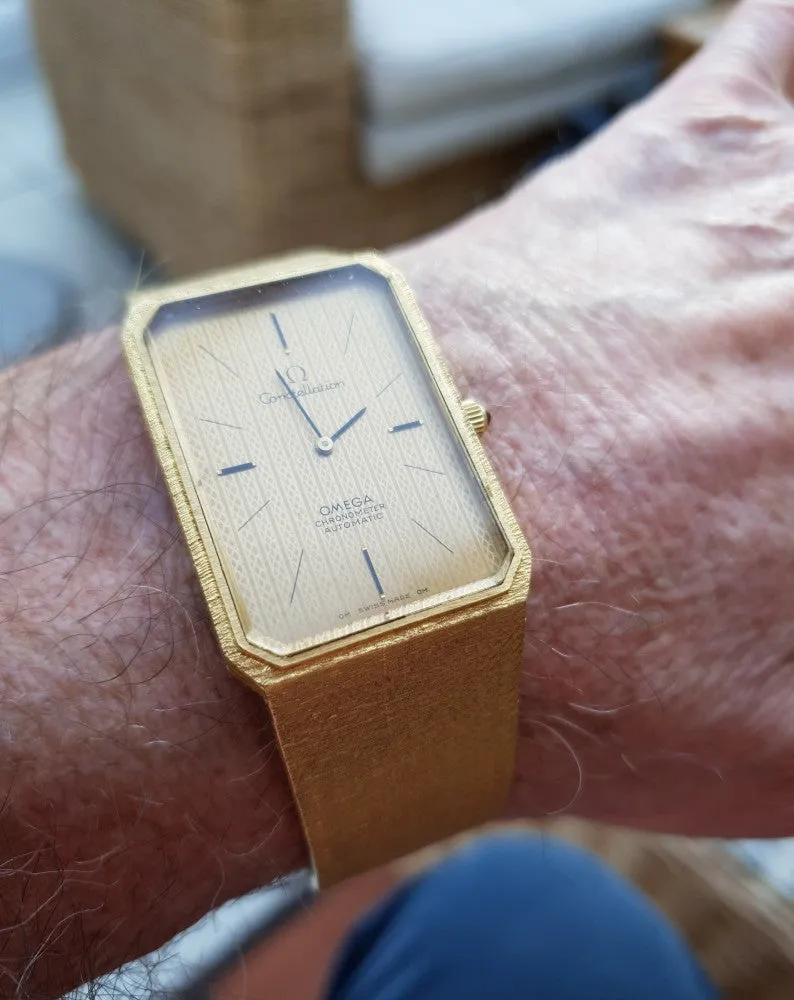 1973 Very Rare Omega Constellation Emeraude Automatic Model 8310 in 18ct Gold