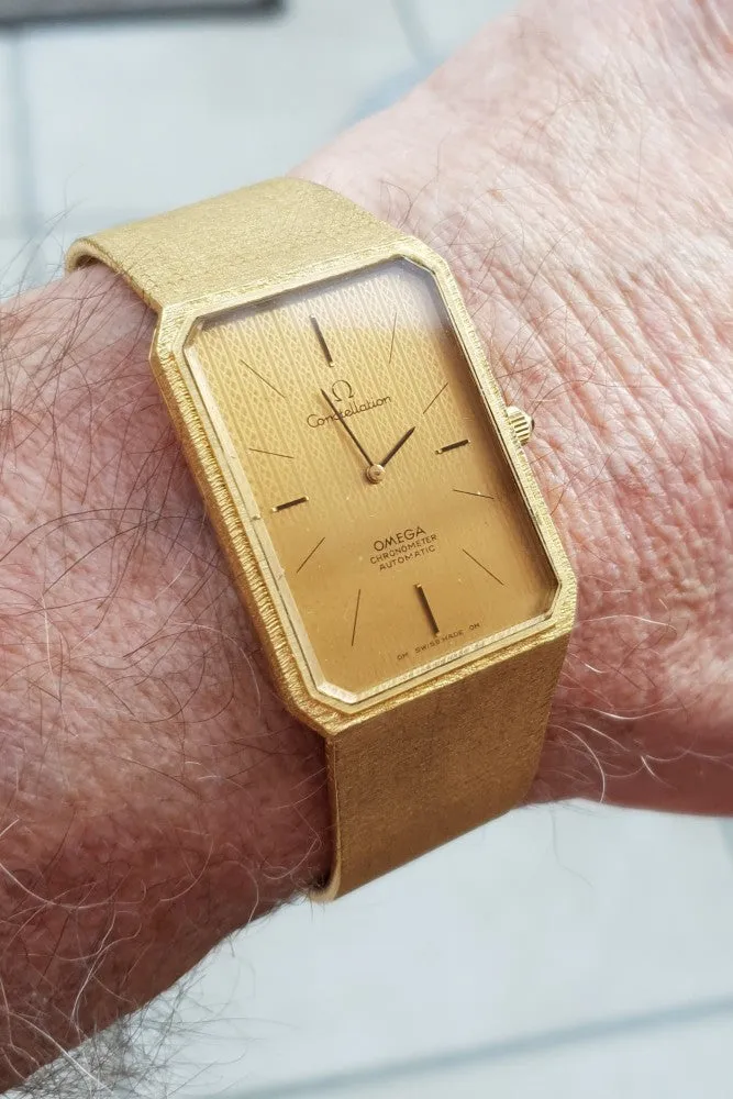 1973 Very Rare Omega Constellation Emeraude Automatic Model 8310 in 18ct Gold