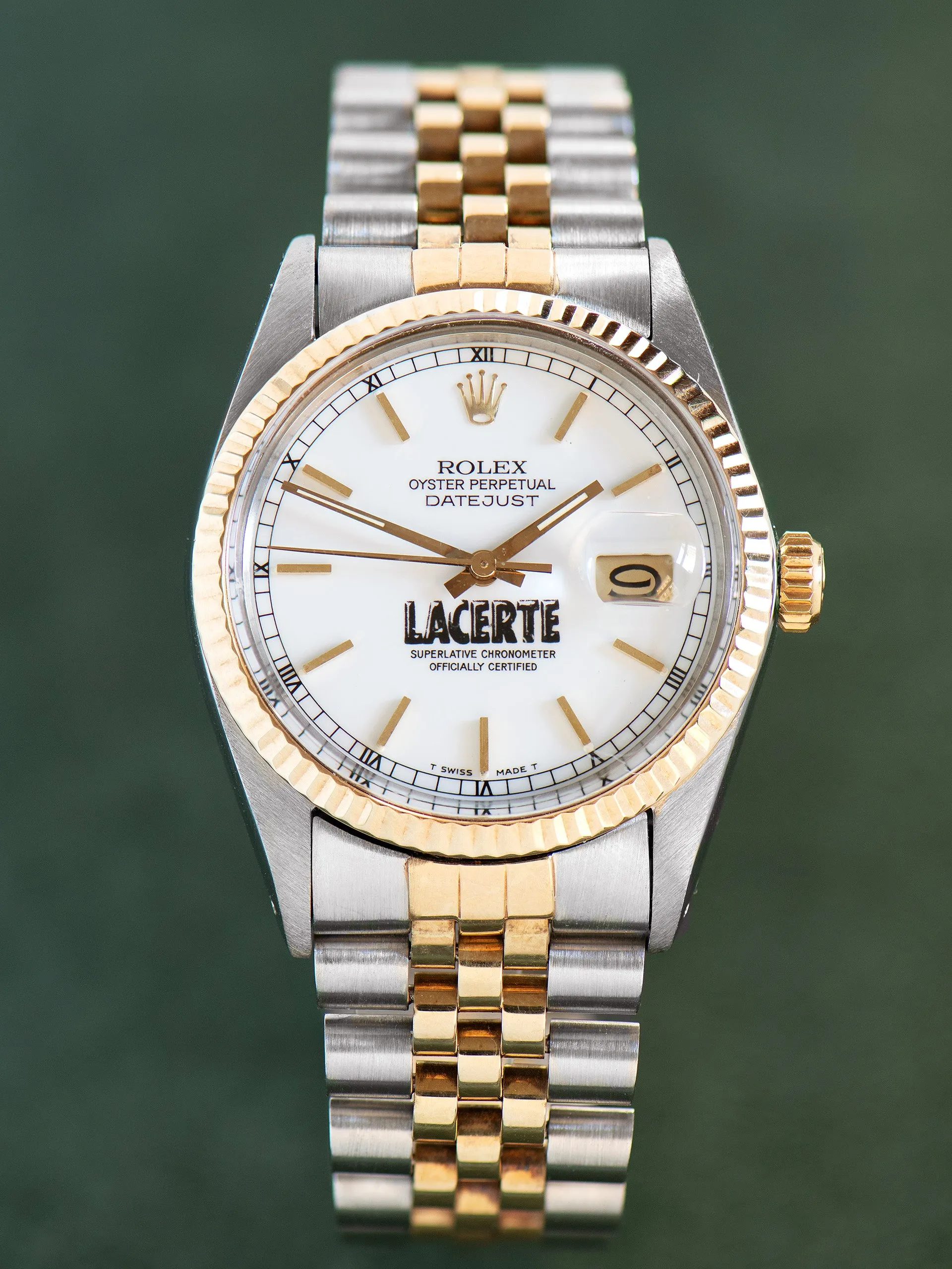 1981 Rolex Two-Tone Datejust (Ref. 16013) White "Lacerte" Co-Branded Dial