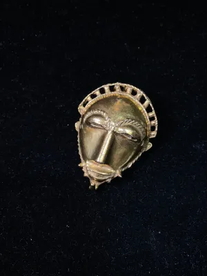 1989 Met Museum Art Ancient Face Pendant Brooch - $2K Appraisal Value w/ CoA! }