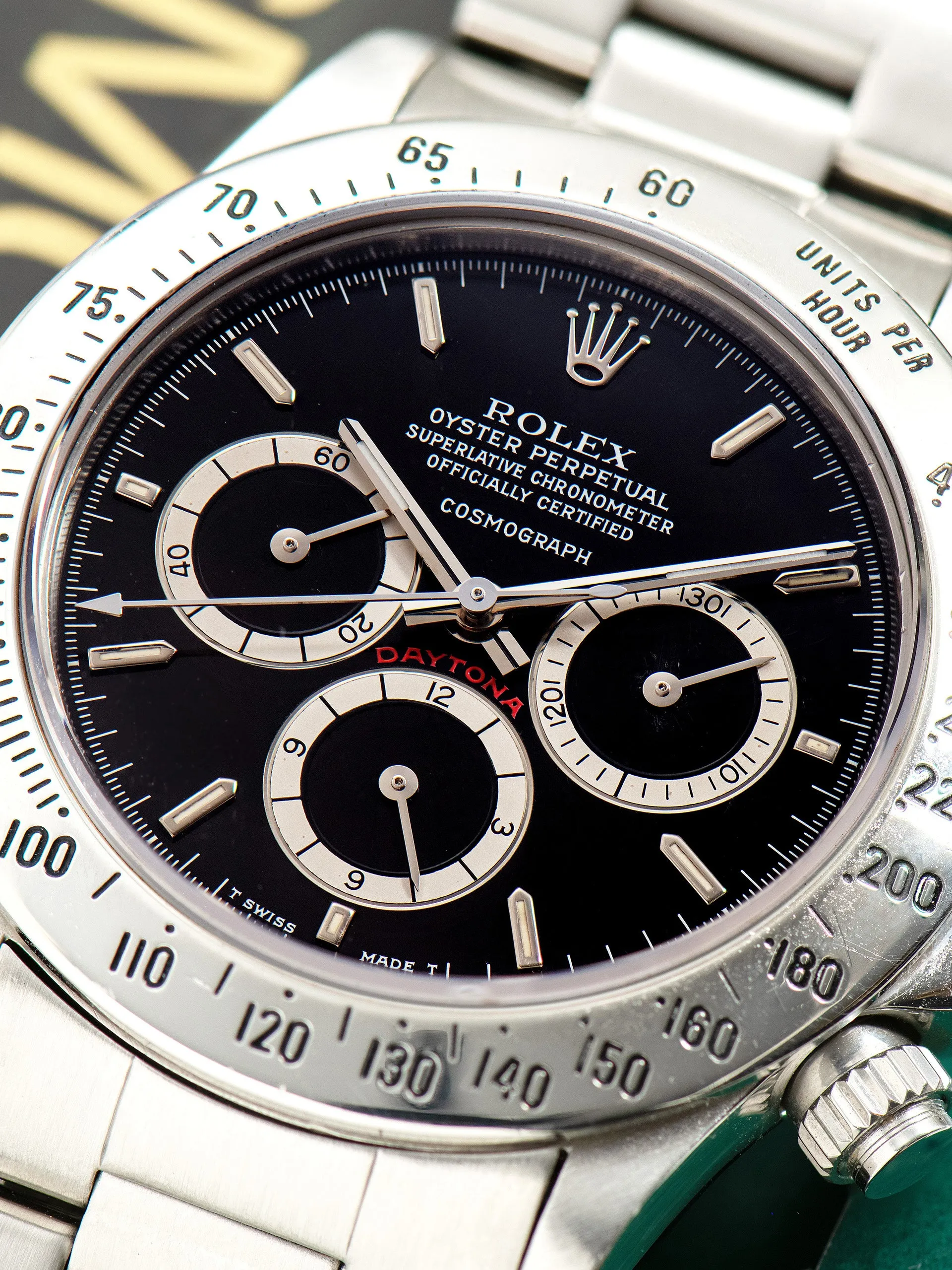 1989 Rolex Zenith Daytona (Ref. 16520) Black Mk. I "Floating Cosmograph" Dial W/ Box, RSC Paperwork, & Booklets