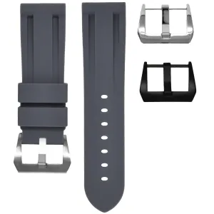 24MM LUG WIDTH STRAP - GRAPHITE RUBBER