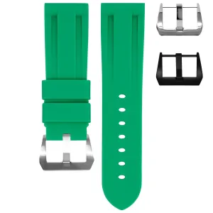 24MM LUG WIDTH STRAP - SHAMROCK GREEN RUBBER