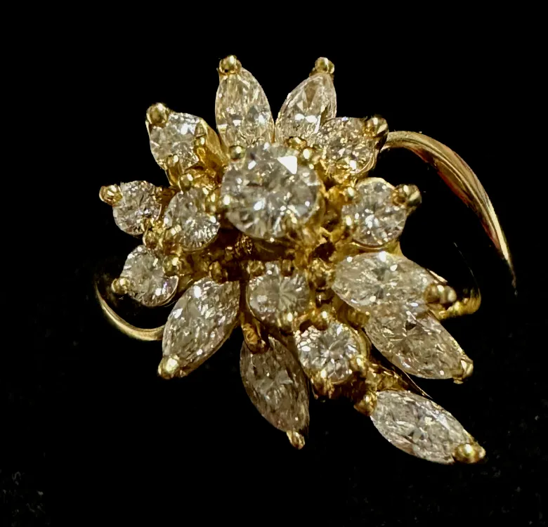 3CT DIAMOND , GEM QUALITY, BRAND NEW, 18K YG, LADIES RING  - $20K APR w/ CoA!!