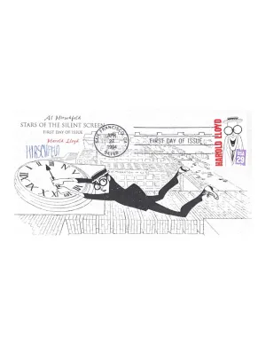 Al Hirschfeld Autographed Harold Lloyd Envelope - $1K APR Value w/ CoA!
