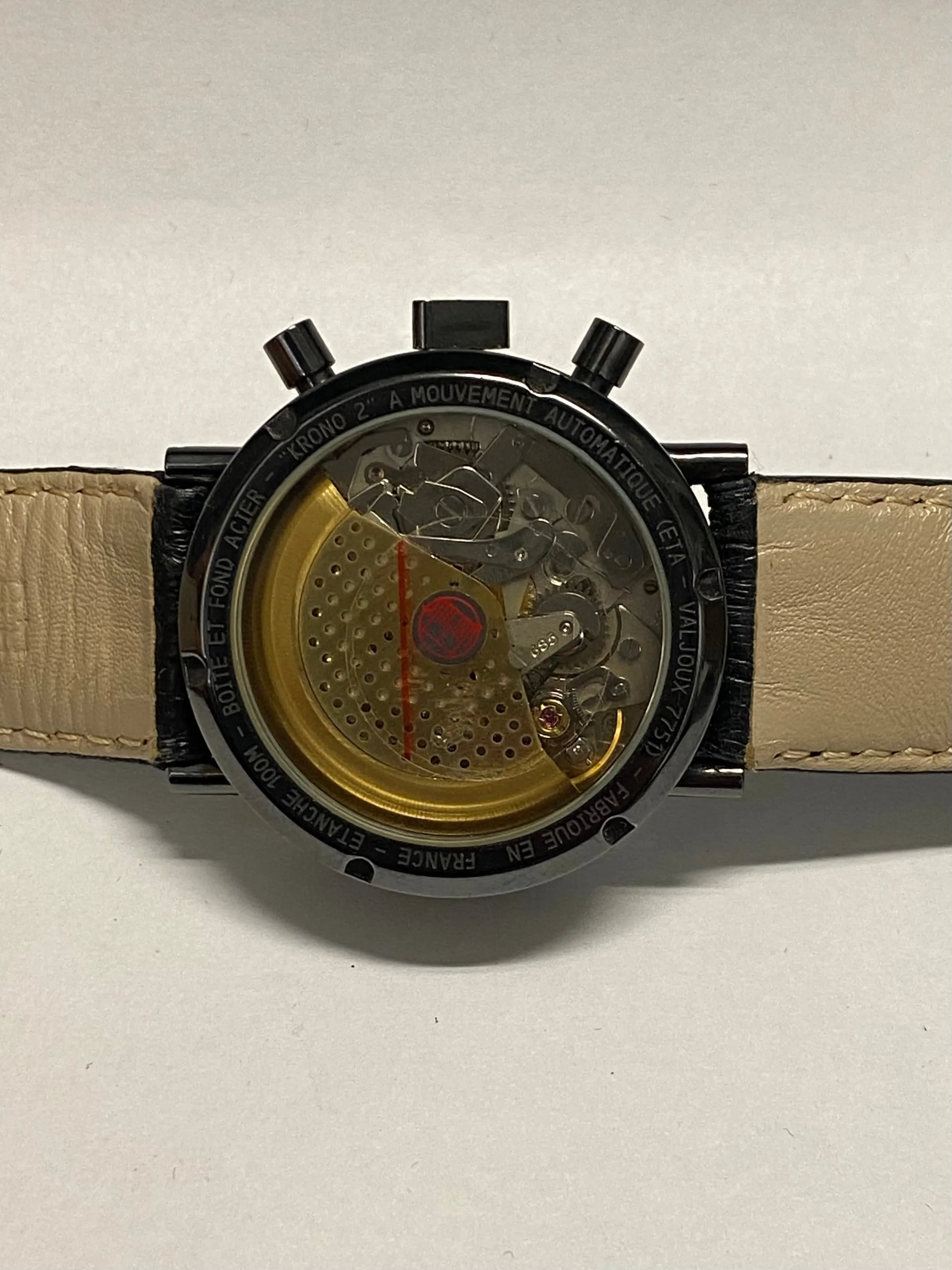 ALAIN SILBERSTAIN Large Chronograph Special Hand Painted Dial Men's Watch- $20K APR w/ COA!!!!