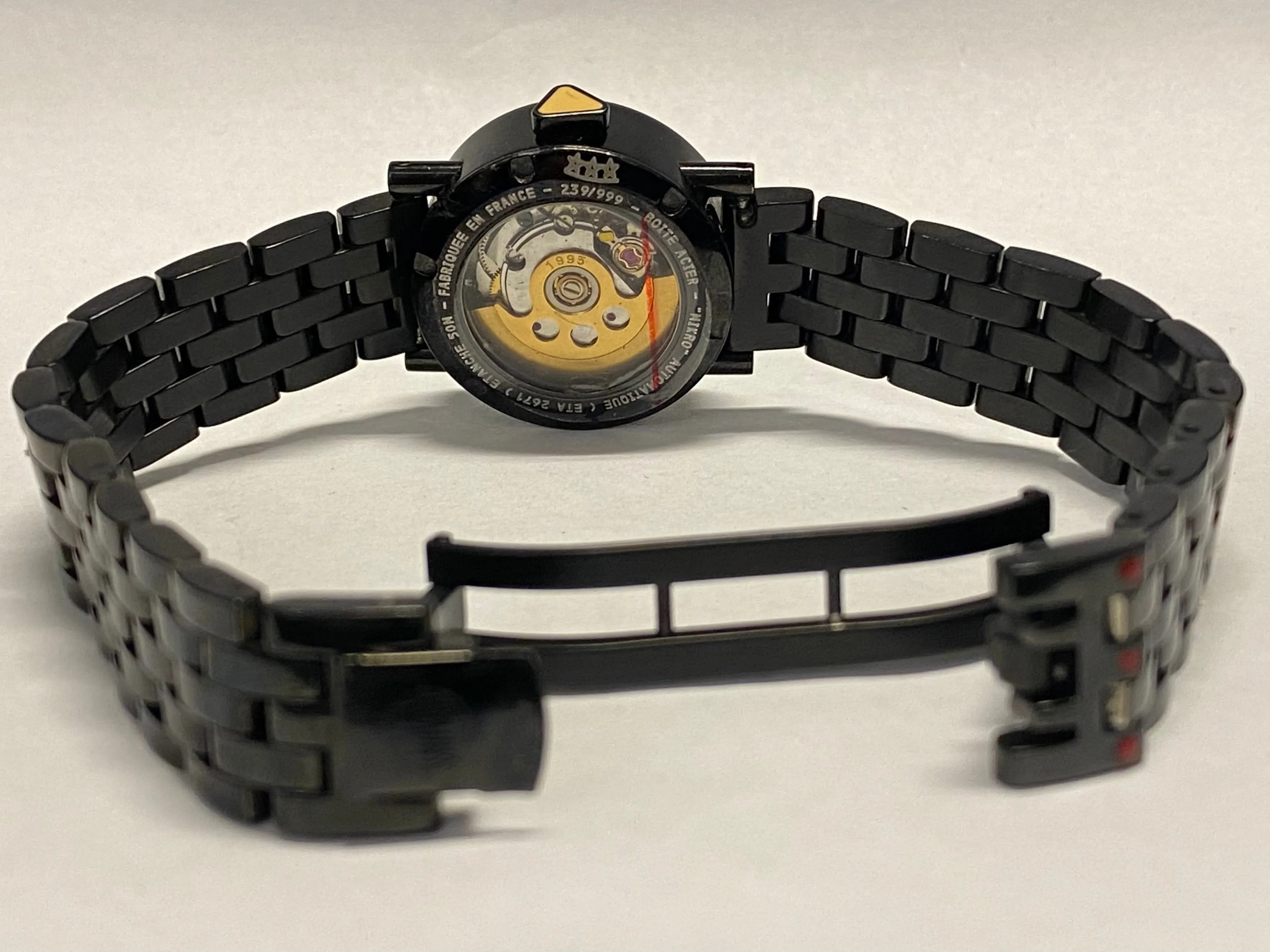 ALAIN SILBERSTEIN Limited Edition Pop Art Black PVD Ladies Watch - $13K APR w/ COA!!!