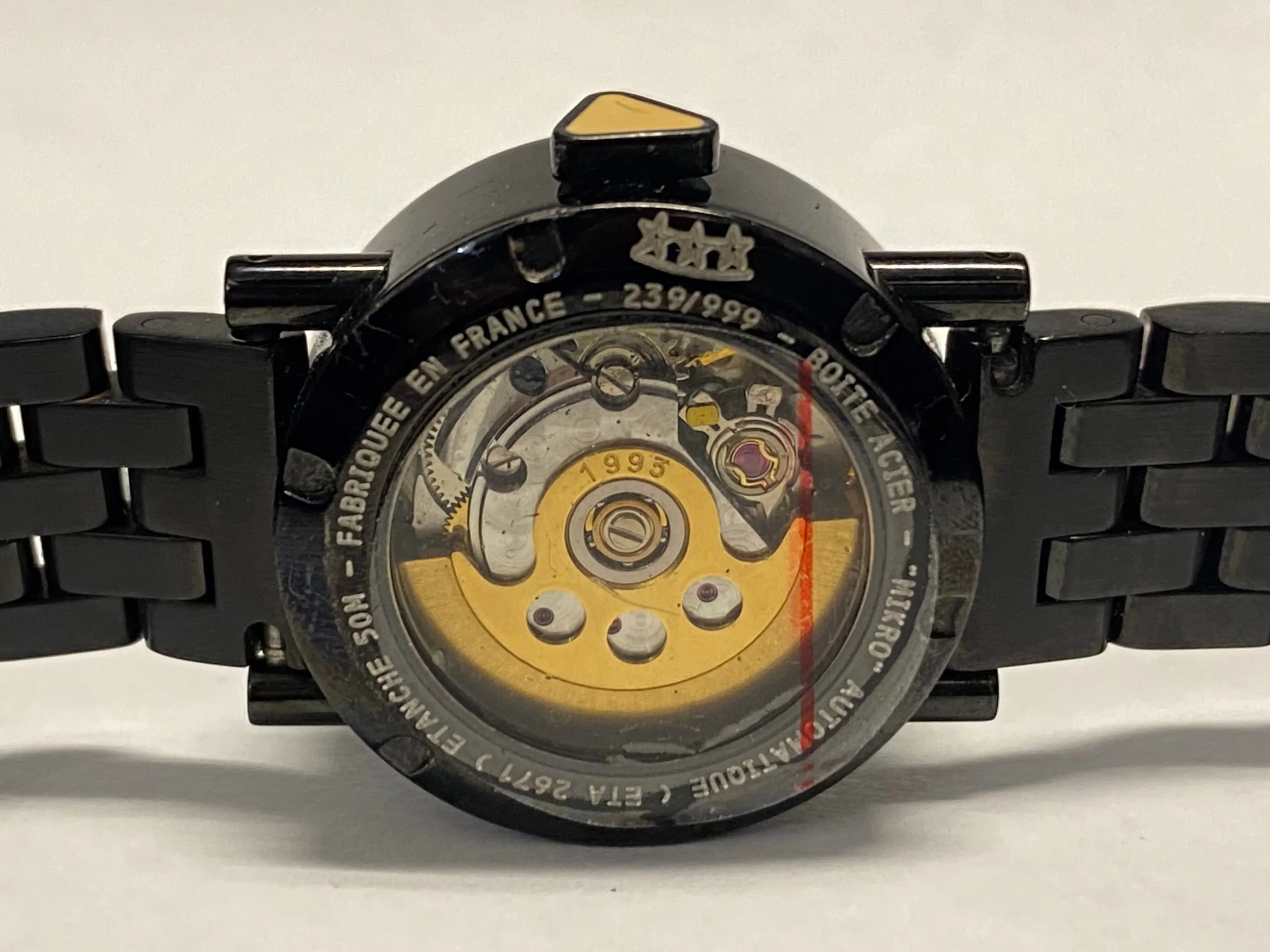 ALAIN SILBERSTEIN Limited Edition Pop Art Black PVD Ladies Watch - $13K APR w/ COA!!!
