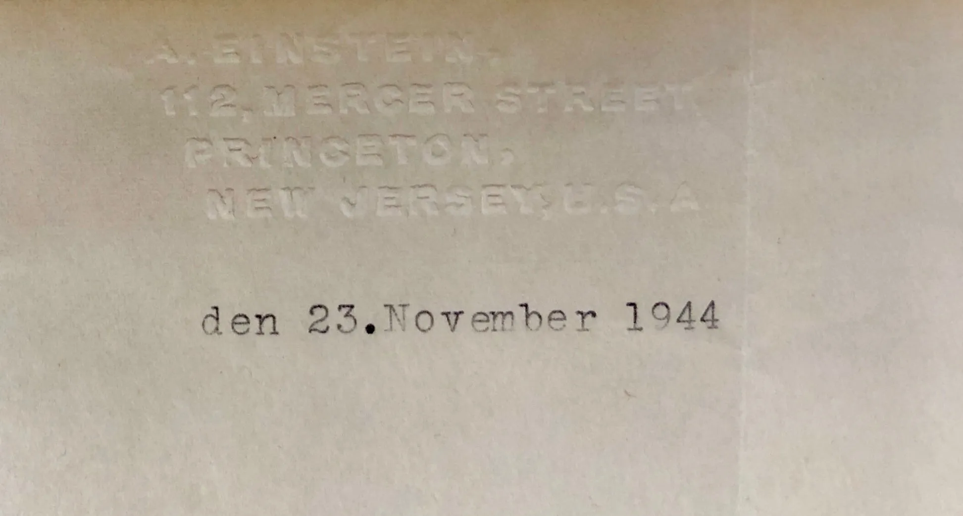 ALBERT EINSTEIN Signed Letter Photograph German, C.1944 - $60K APR w/ CoA!