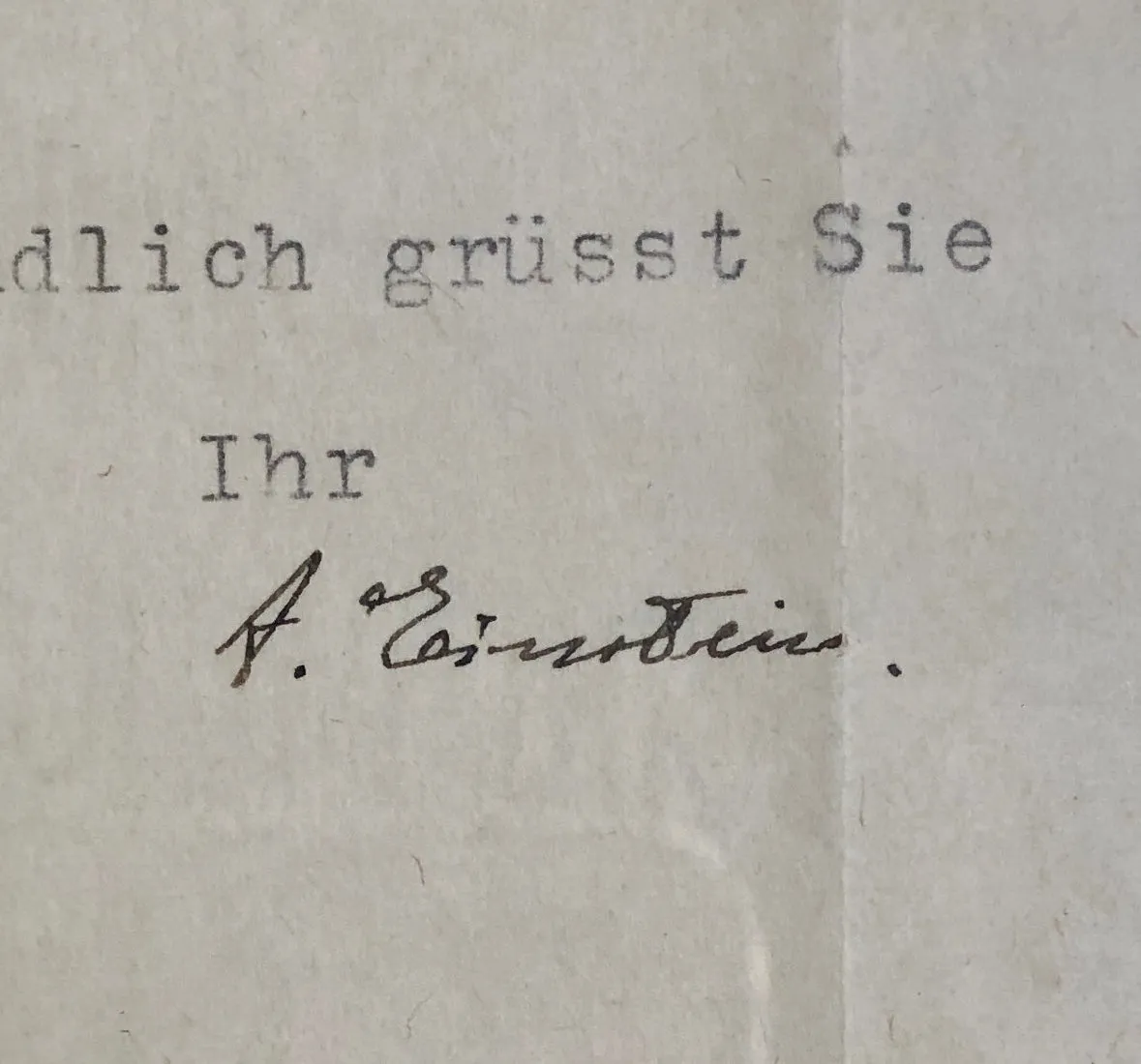 ALBERT EINSTEIN Signed Letter Photograph German, C.1944 - $60K APR w/ CoA!