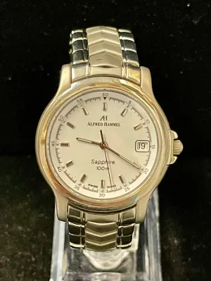 Alfred Hammel Beautiful Titanium Made Quartz Men's Wrist Watch - $6K APR w/ COA!
