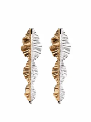 Alie metallic drop earrings