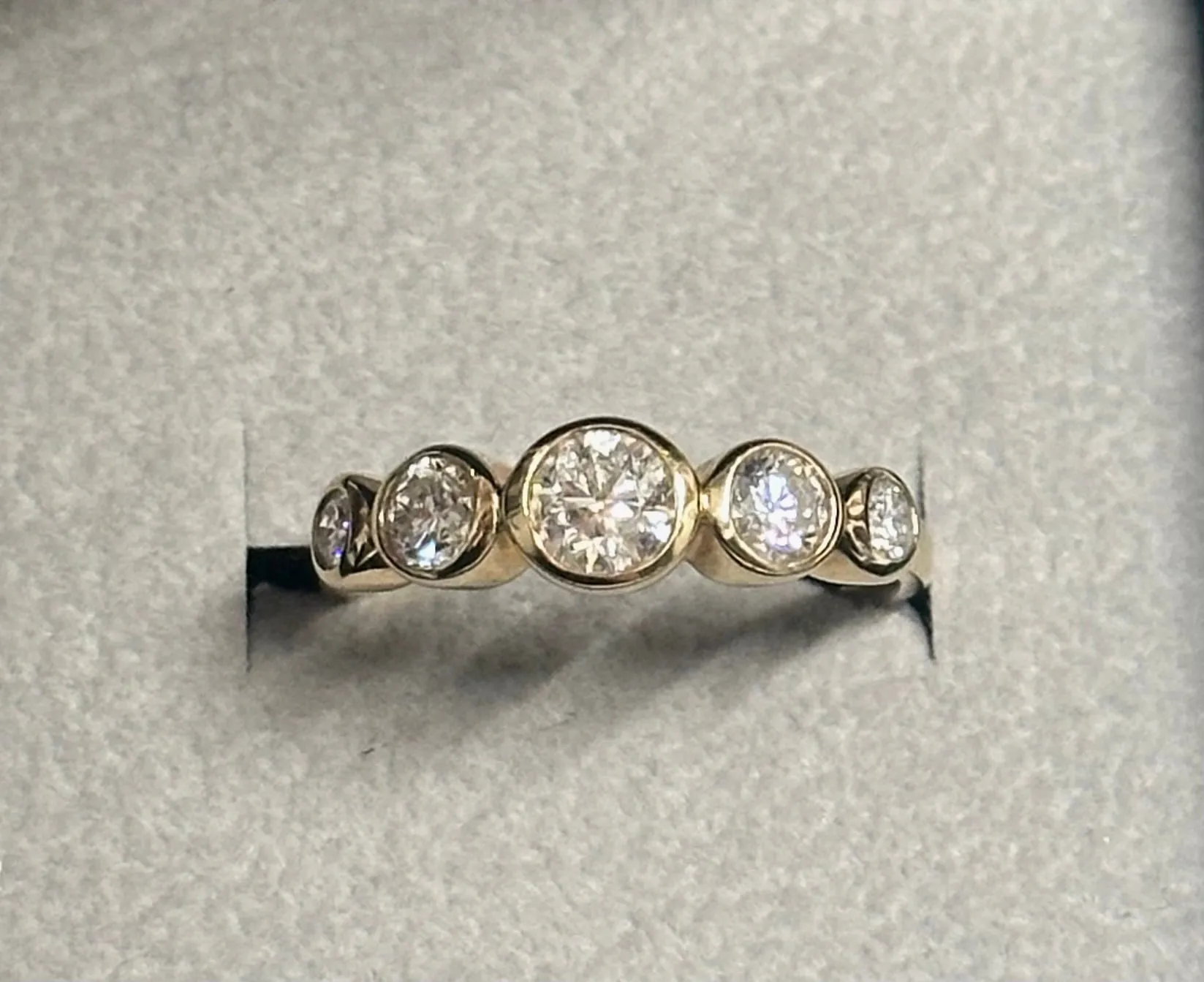 ANTIQUE LADIES 1.55 CTS DIAMONDS  SOLID YELLOW GOLD RING - $15 APR w/ CoA!!