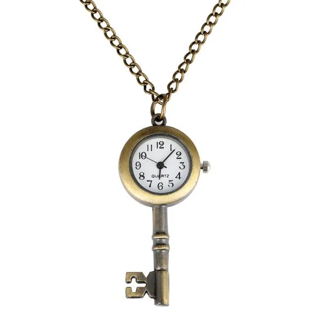 Antique Sewing Machine Quartz Pocket Watch
