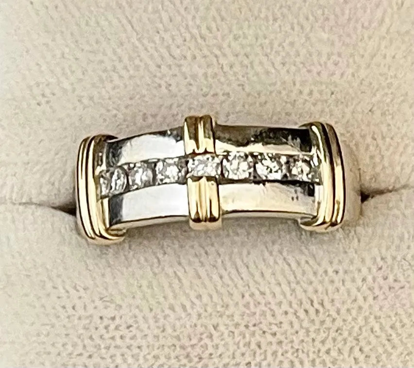 Beautiful Contemporary SWYG Channel-Set Diamond Ring - $6K APR Value w/CoA!