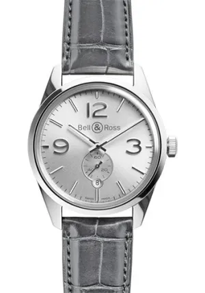 Bell & Ross Automatic 41mm Model BR 123 Officer Silver