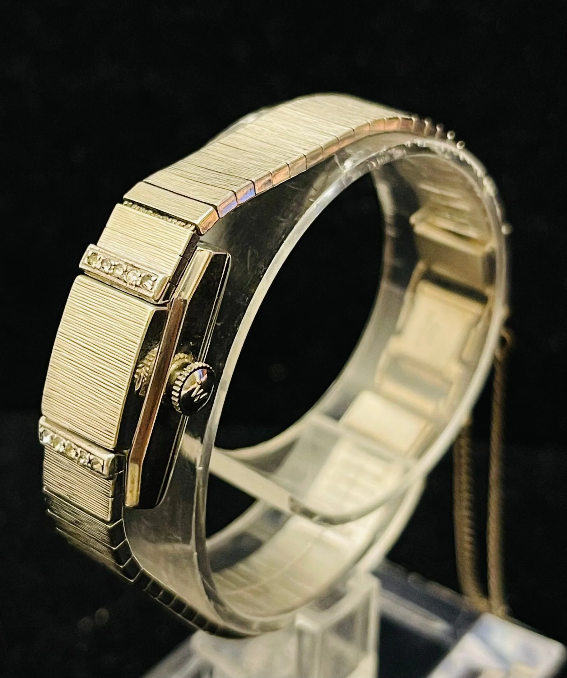 BELVIL 1940'S VINTAGE RARE LIKE NEW STAINLESS STEEL LADIES WATCH-$4K APR w/ COA!