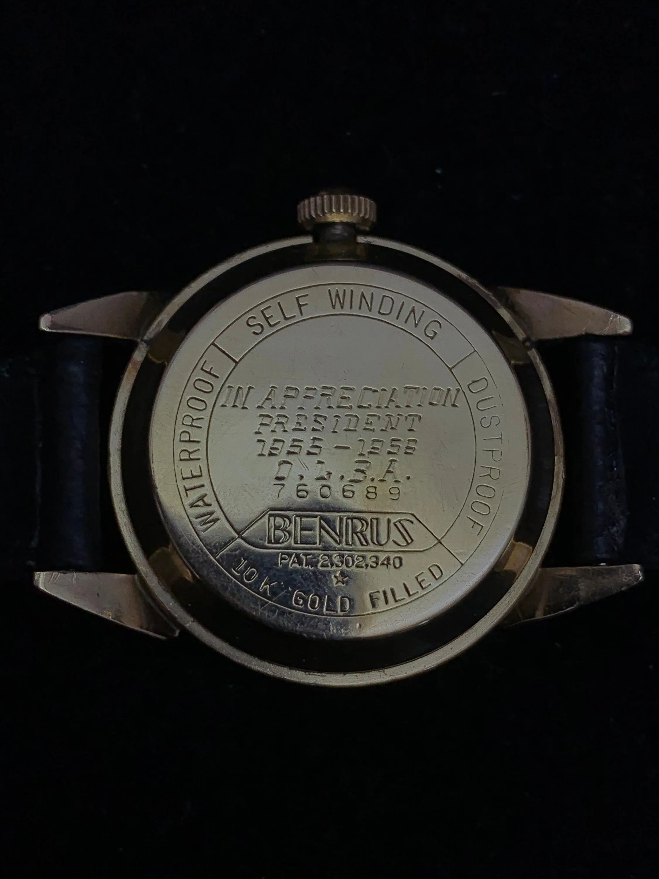 BENRUS 3 Star Limited Edition For US President Eisenhower 1955 Men's Automatic Watch - $10K Appraisal Value! ✓